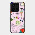 Travelogue Treasures Glass Case Cover For Vivo Y35