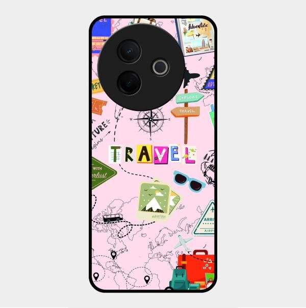 Travelogue Treasures Glass Case Cover For Vivo Y39 5G