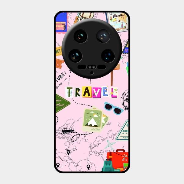 Travelogue Treasures Glass Case Cover For Xiaomi 14 Ultra