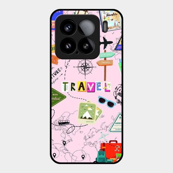 Travelogue Treasures Glass Case Cover For Xiaomi 15 5G