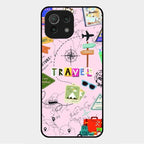Travelogue Treasures Glass Case Cover For Xiaomi Mi 11 Lite