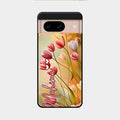 Tulip Floral Glass Case Cover For Google Pixel 8 5G