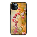 Tulip Floral Glass Case Cover For iPhone 12 Pro Max