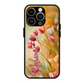 Tulip Floral Glass Case Cover For iPhone 14 Pro Max