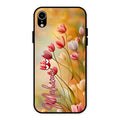 Tulip Floral Glass Case Cover For iPhone XR