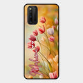 Tulip Floral Glass Case Cover For Iqoo 3 5G