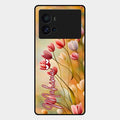 Tulip Floral Glass Case Cover For Iqoo 9 Pro 5G