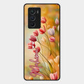 Tulip Floral Glass Case Cover For Iqoo 9 Se 5G