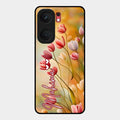 Tulip Floral Glass Case Cover For Iqoo Neo 9 Pro 5G