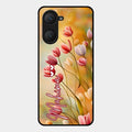 Tulip Floral Glass Case Cover For Iqoo Z9 Lite 5G