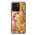 Tulip Floral Glass Case Cover For Motorola Edge 40