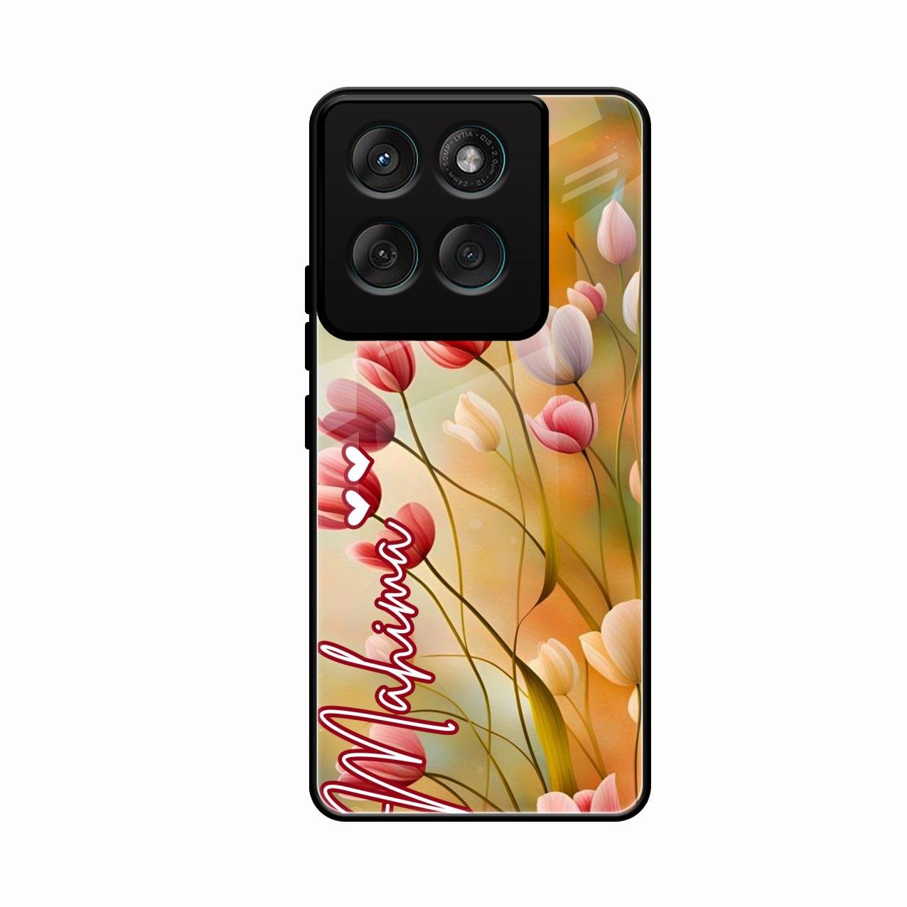 Tulip Floral Glass Case Cover For Motorola Edge 60 Stylus 5G