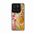 Tulip Floral Glass Case Cover For Motorola G67 Power 5G