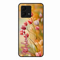Tulip Floral Glass Case Cover For Motorola g84 5G