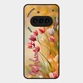 Tulip Floral Glass Case Cover For Nothing Phone 3A 5G