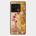 Tulip Floral Glass Case Cover For Oneplus 10 Pro 5G