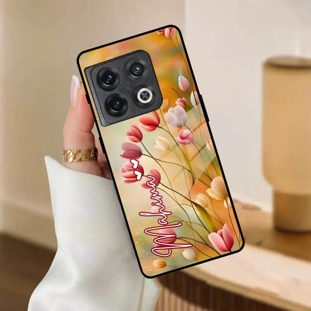 Tulip Floral Glass Case Cover For OnePlus - ShopOnCliQ