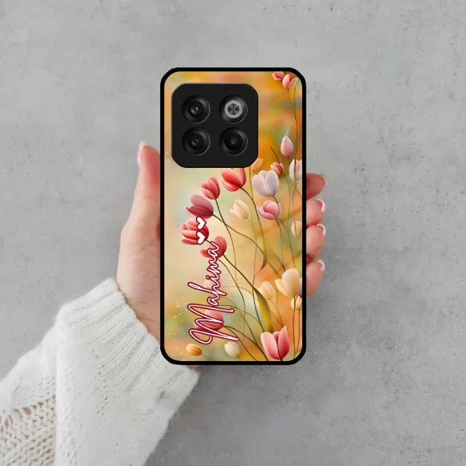 Tulip Floral Glass Case Cover For OnePlus - ShopOnCliQ