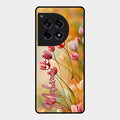 Tulip Floral Glass Case Cover For Oneplus 12R 5G