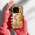 Tulip Floral Glass Case Cover For OnePlus 15 5G