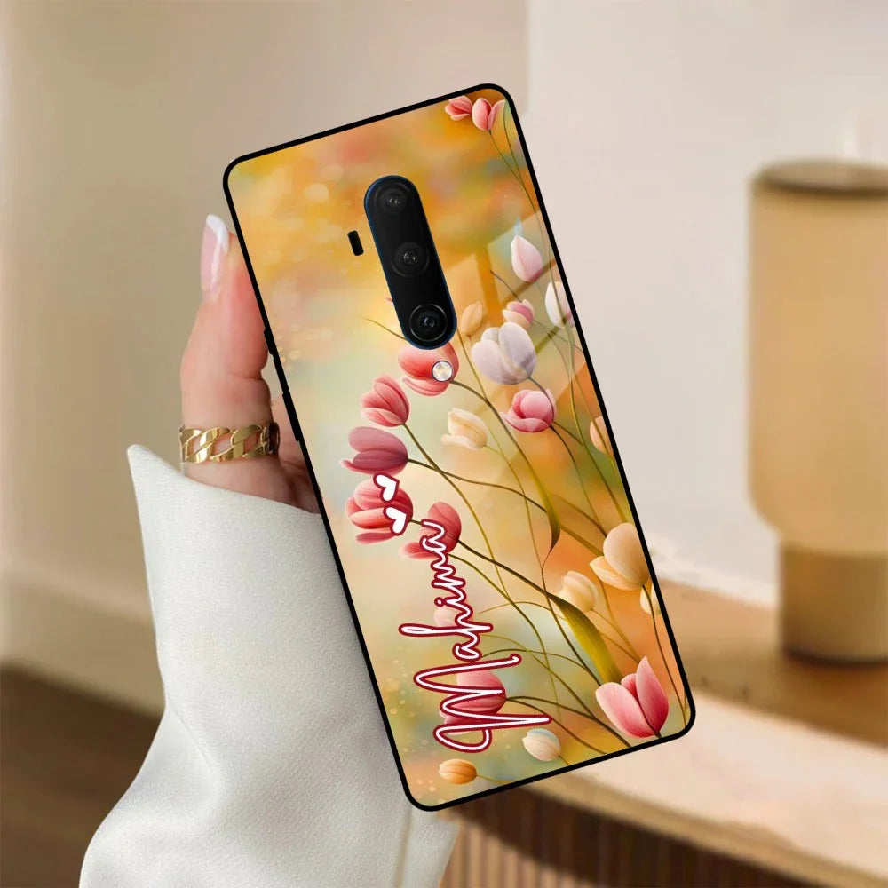 Tulip Floral Glass Case Cover For OnePlus - ShopOnCliQ