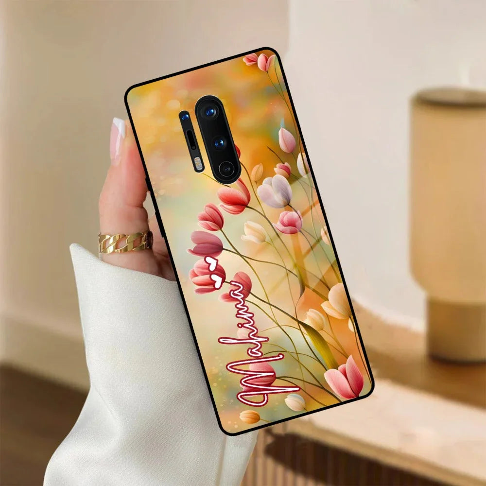 Tulip Floral Glass Case Cover For OnePlus - ShopOnCliQ