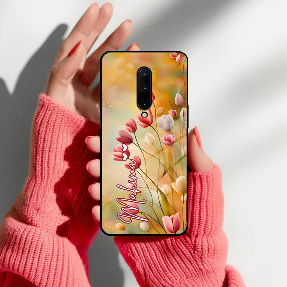 Tulip Floral Glass Case Cover For OnePlus - ShopOnCliQ