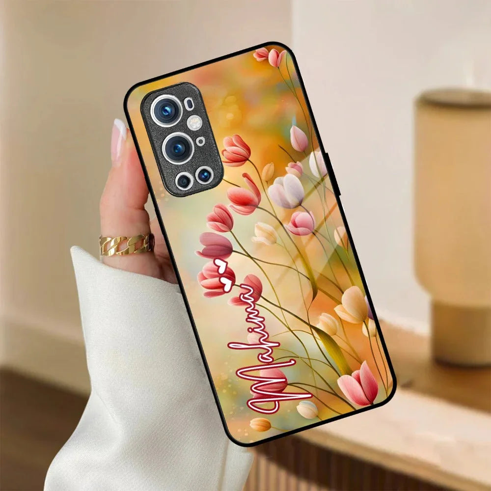 Tulip Floral Glass Case Cover For OnePlus - ShopOnCliQ