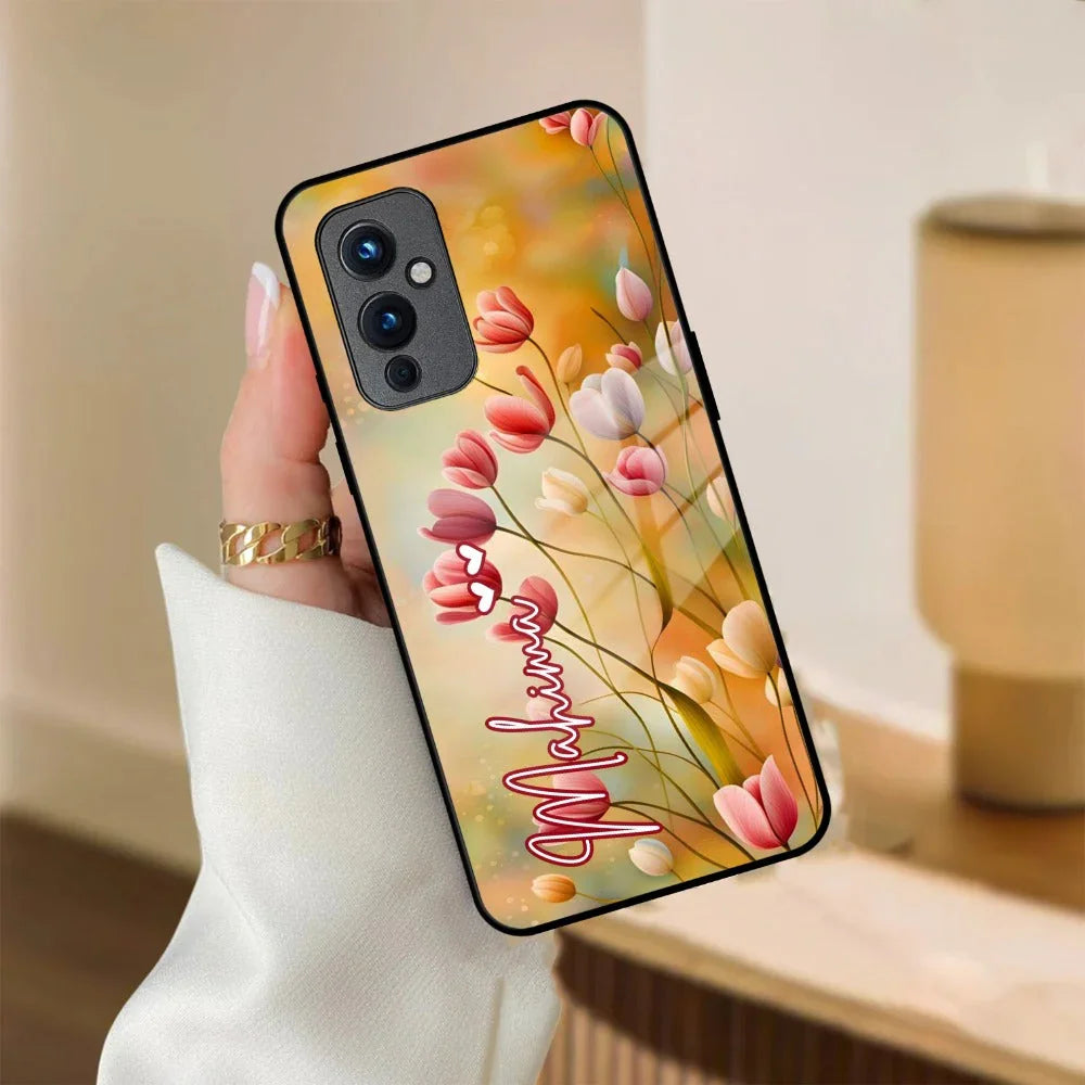 Tulip Floral Glass Case Cover For OnePlus - ShopOnCliQ
