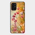 Tulip Floral Glass Case Cover For Oneplus 9R 5G