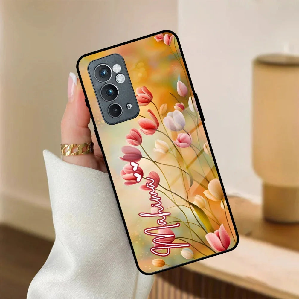 Tulip Floral Glass Case Cover For OnePlus - ShopOnCliQ