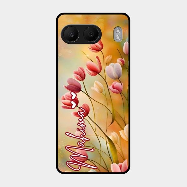 Tulip Floral Glass Case Cover For Oneplus Nord 4 5G