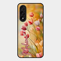 Tulip Floral Glass Case Cover For Oneplus Nord 5 5G