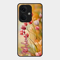 Tulip Floral Glass Case Cover For Oneplus Nord Ce 3 5G