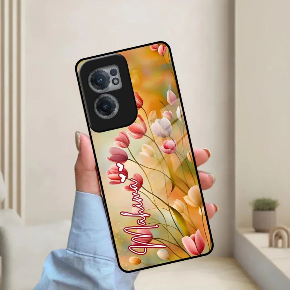 Tulip Floral Glass Case Cover For OnePlus - ShopOnCliQ