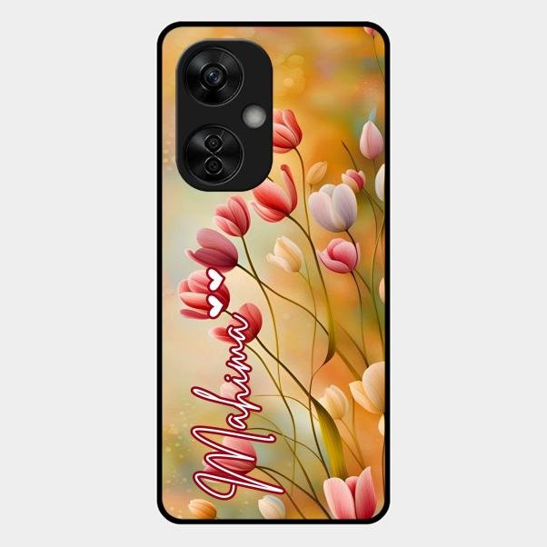 Tulip Floral Glass Case Cover For Oneplus Nord Ce5 5G