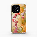 Tulip Floral Glass Case Cover For Oppo Reno 15 5G