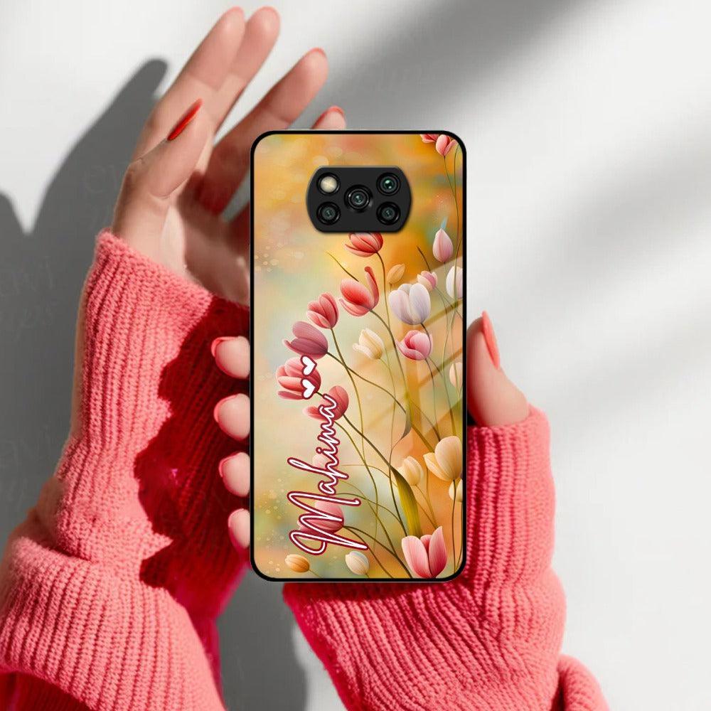 Tulip Floral Glass Case Cover For Poco - ShopOnCliQ