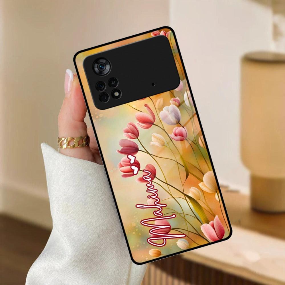 Tulip Floral Glass Case Cover For Poco - ShopOnCliQ