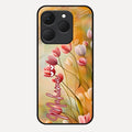 Tulip Floral Glass Case Cover For Realme 15T 5G