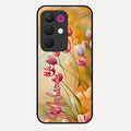 Tulip Floral Glass Case Cover For Realme 15X 5G