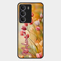 Tulip Floral Glass Case Cover For Realme P3 Lite 5G
