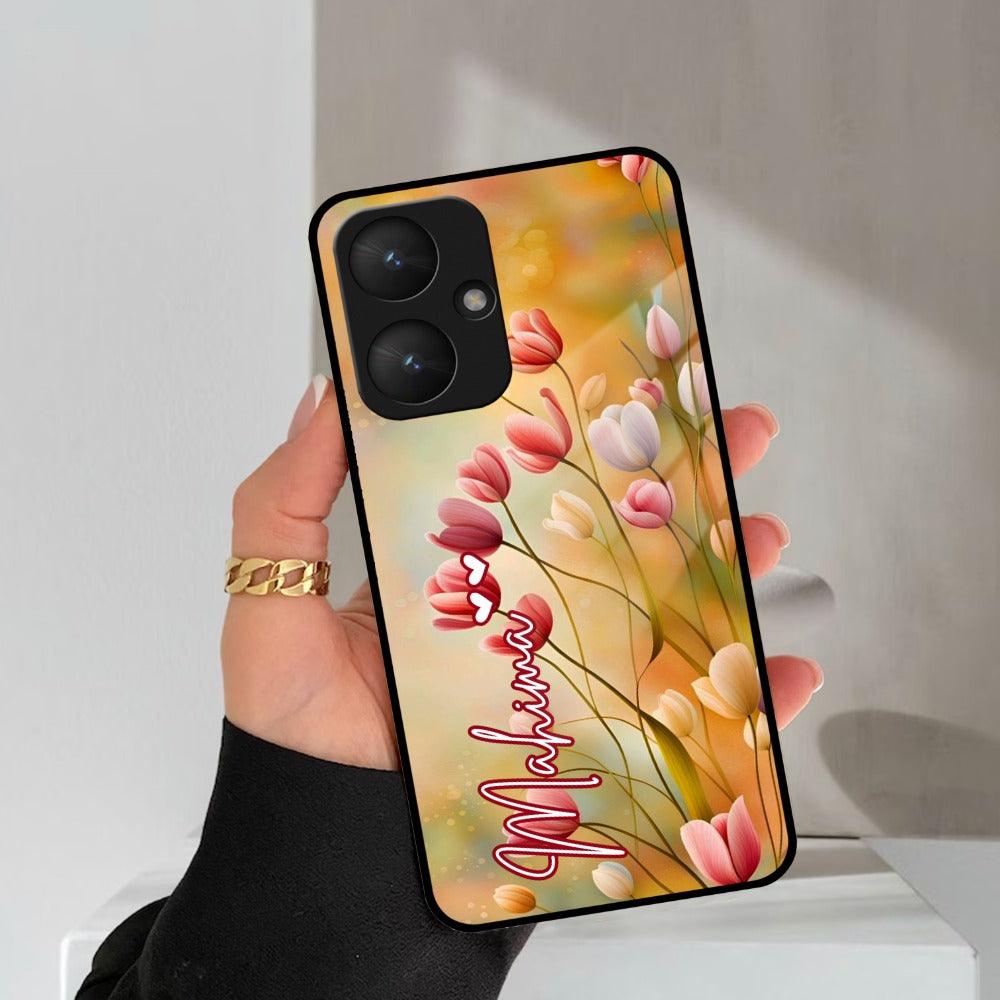 Tulip Floral Glass Case Cover For Redmi/Xiaomi - ShopOnCliQ