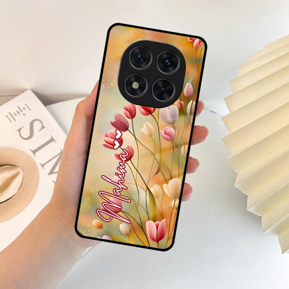 Tulip Floral Glass Case Cover For Poco