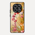 Tulip Floral Glass Case Cover For Redmi Note 15 5G