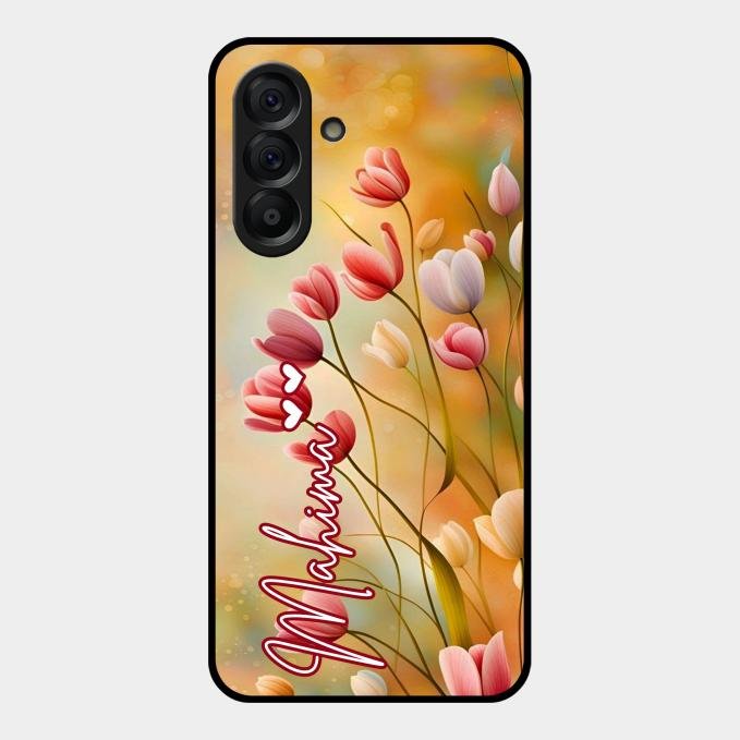 Tulip Floral Glass Case Cover For Samsung Galaxy A17 5G