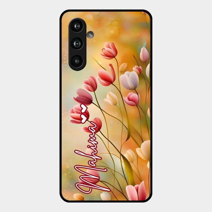 Tulip Floral Glass Case Cover For Samsung Galaxy F54 5G