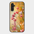 Tulip Floral Glass Case Cover For Samsung Galaxy M34 5G