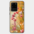 Tulip Floral Glass Case Cover For Samsung Galaxy S20 Ultra