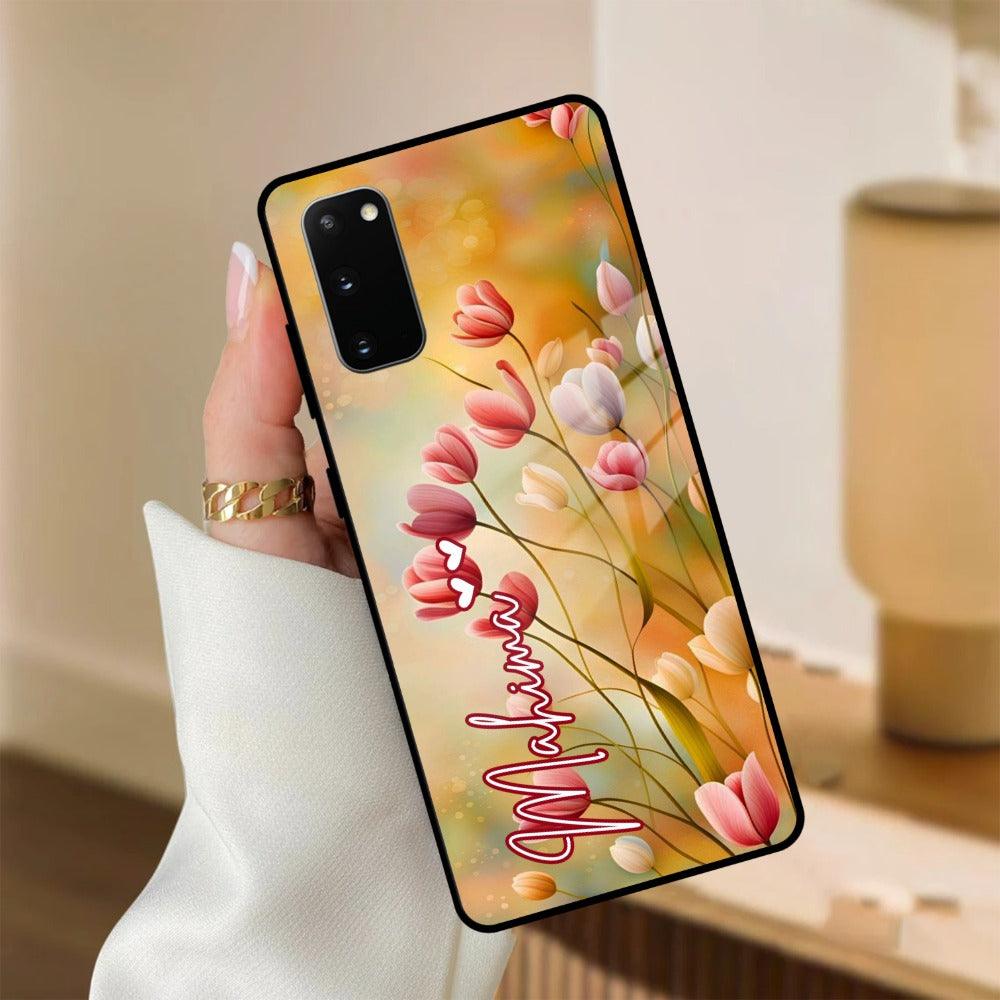 Tulip Floral Glass Case Cover For Samsung - ShopOnCliQ